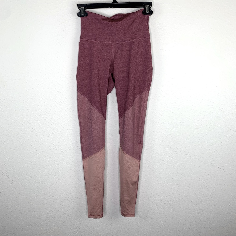 Old Navy Pink Color Block Leggings XS B313 - Picture 1 of 5